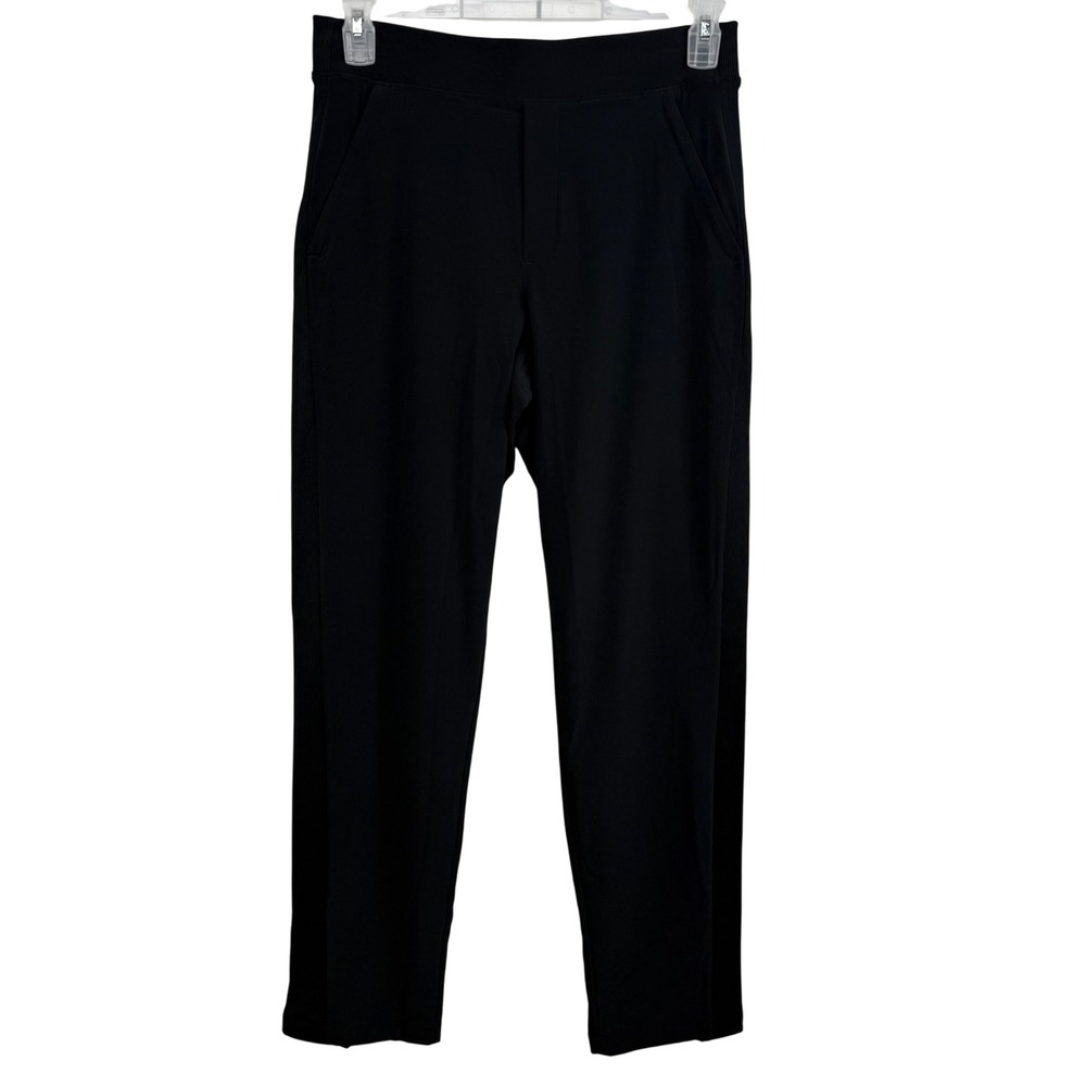 Athleta Black Brooklyn Ankle Pants Size 6 Women Stretch Travel Commuter Wicking - Picture 4 of 12